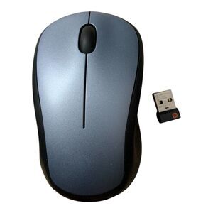 WORKING Logitech M310 Wireless Mouse (Blue/Grey) w/ Receiver for PC/Mac